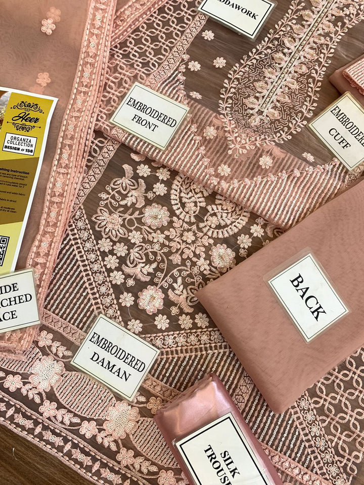 Maryam Organza Suit-Aarasta