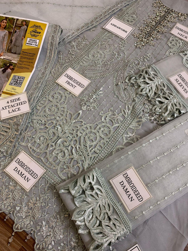 Maryams Organza Suit-Aarasta