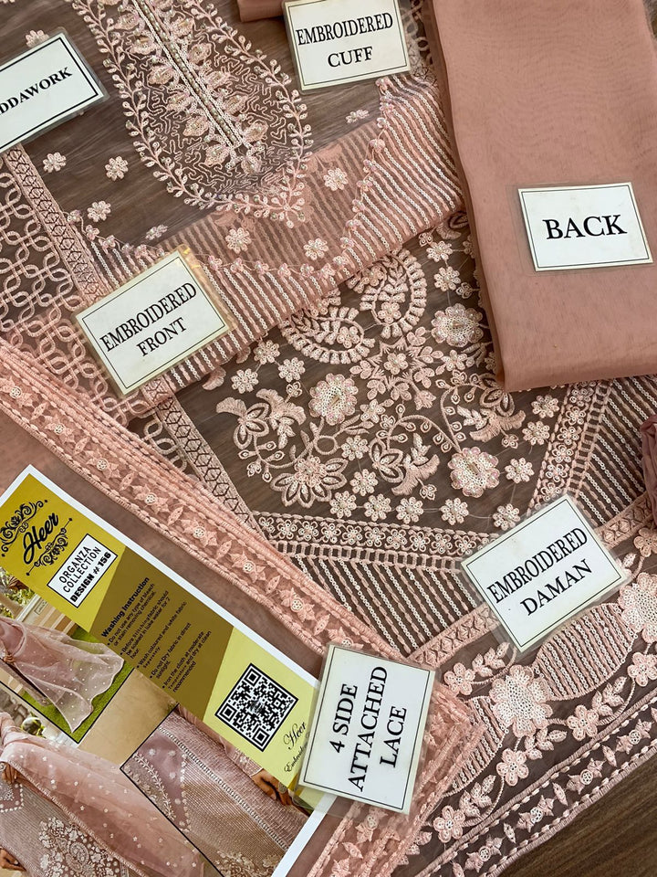 Maryam Organza Suit-Aarasta