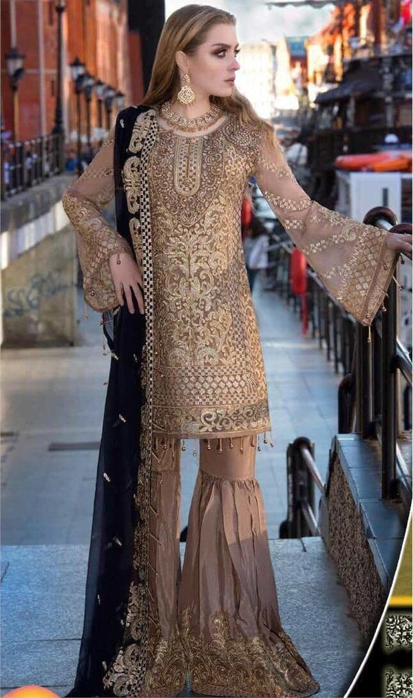 Maryams Net Suit-Beige-Net-Aarasta