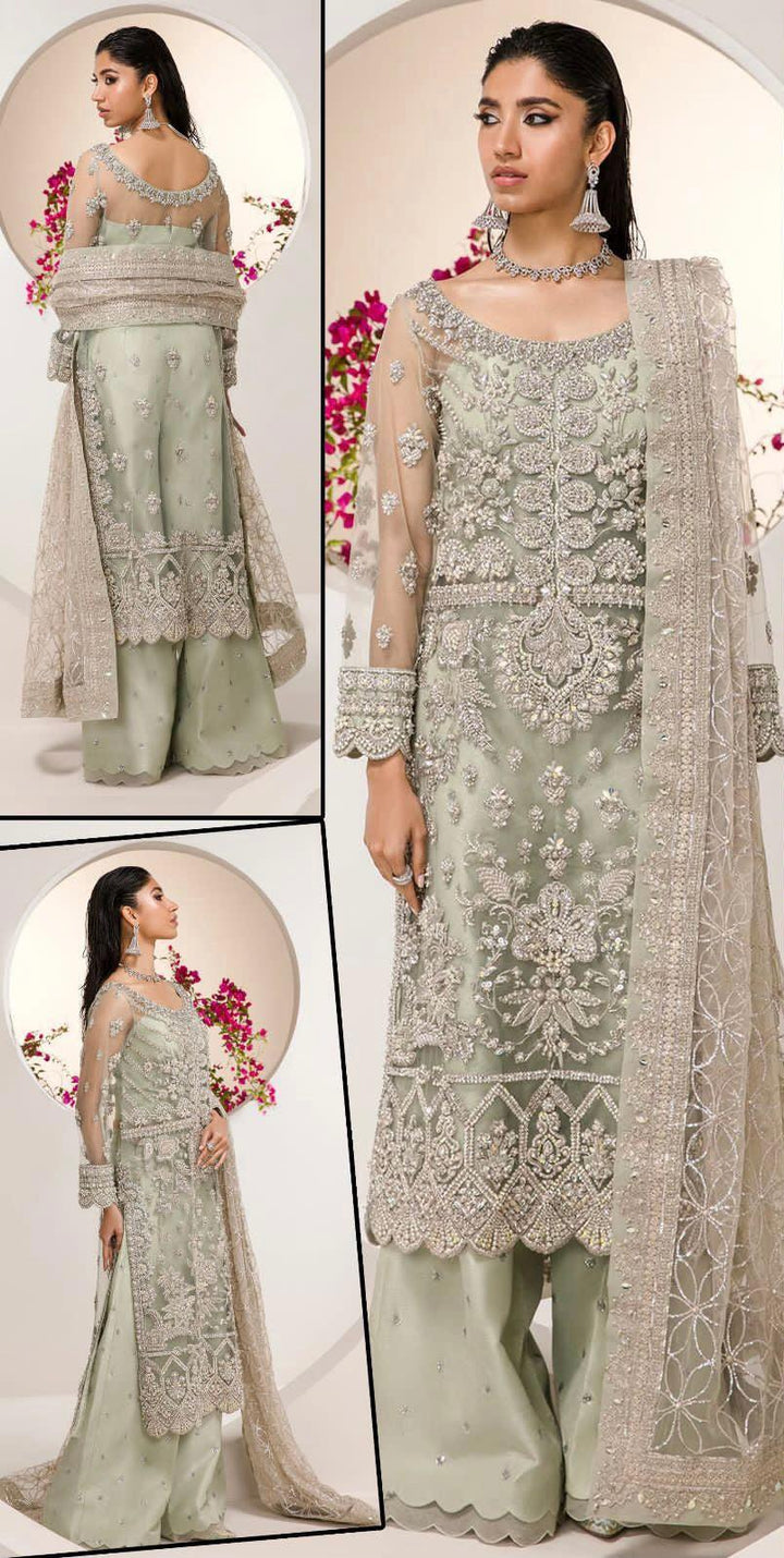 Maryams Net Suit-Green-Net-Aarasta