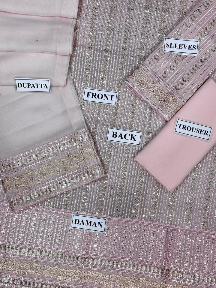 Maya Ali Chiffon Suit-Aarasta