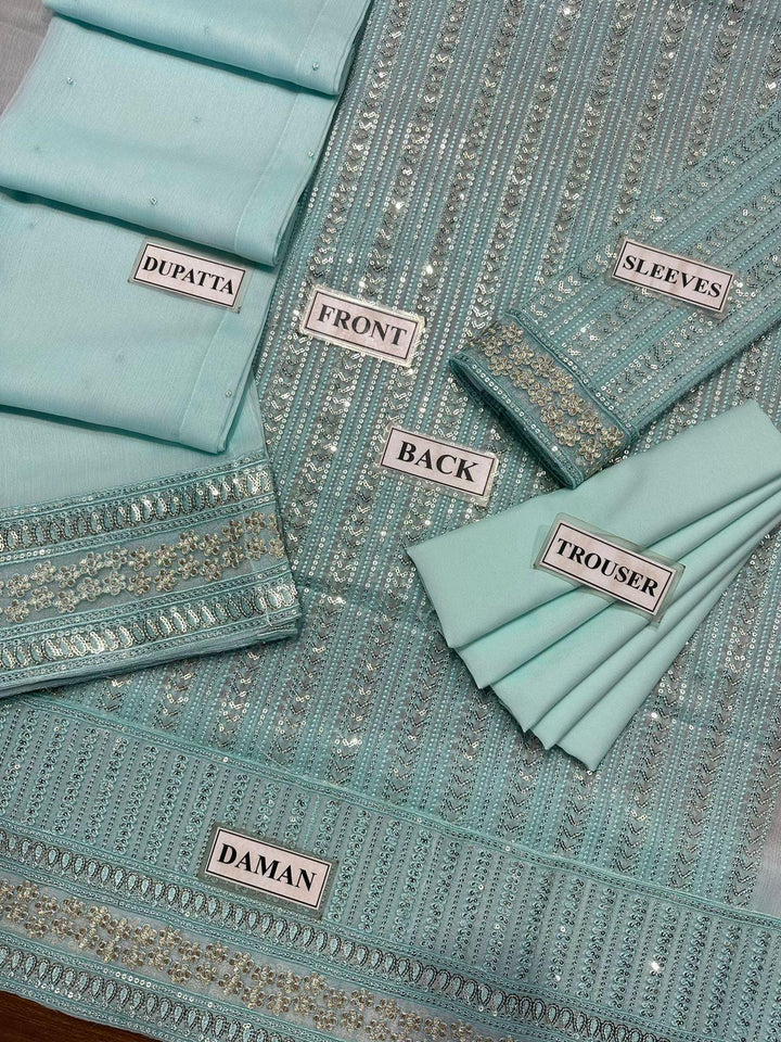 Maya Ali Chiffon Suit-Aarasta