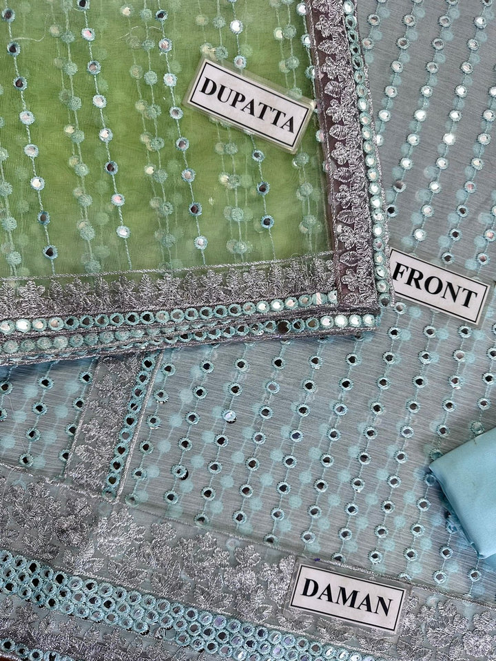 Maya Ali Chiffon Suit-Aarasta