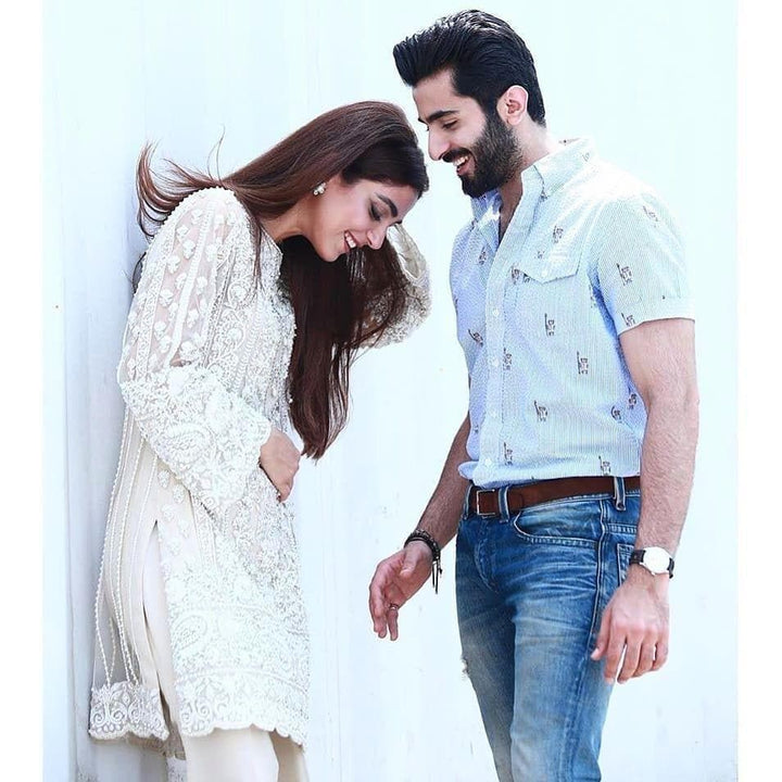 Maya Ali Organza Suit-Aarasta