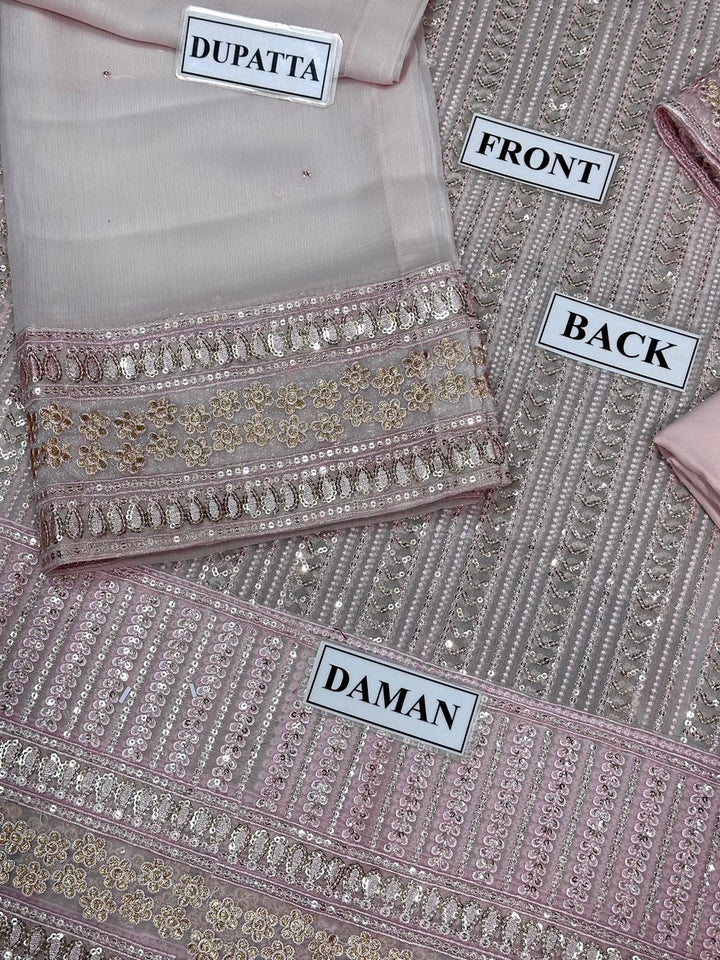 Maya Ali Chiffon Suit-Aarasta