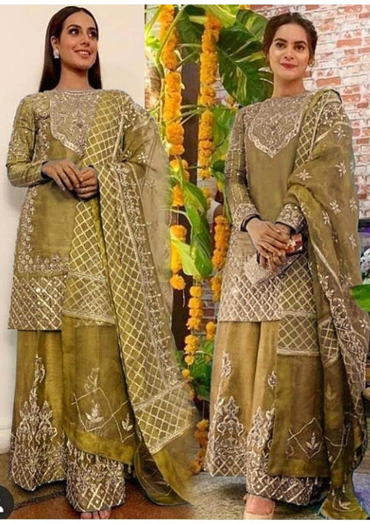 Mina Hassan Masuri Suit-Golden-Masuri-Aarasta