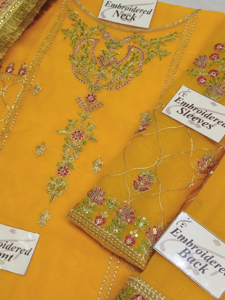 Maya Ali Organza Suit-Aarasta