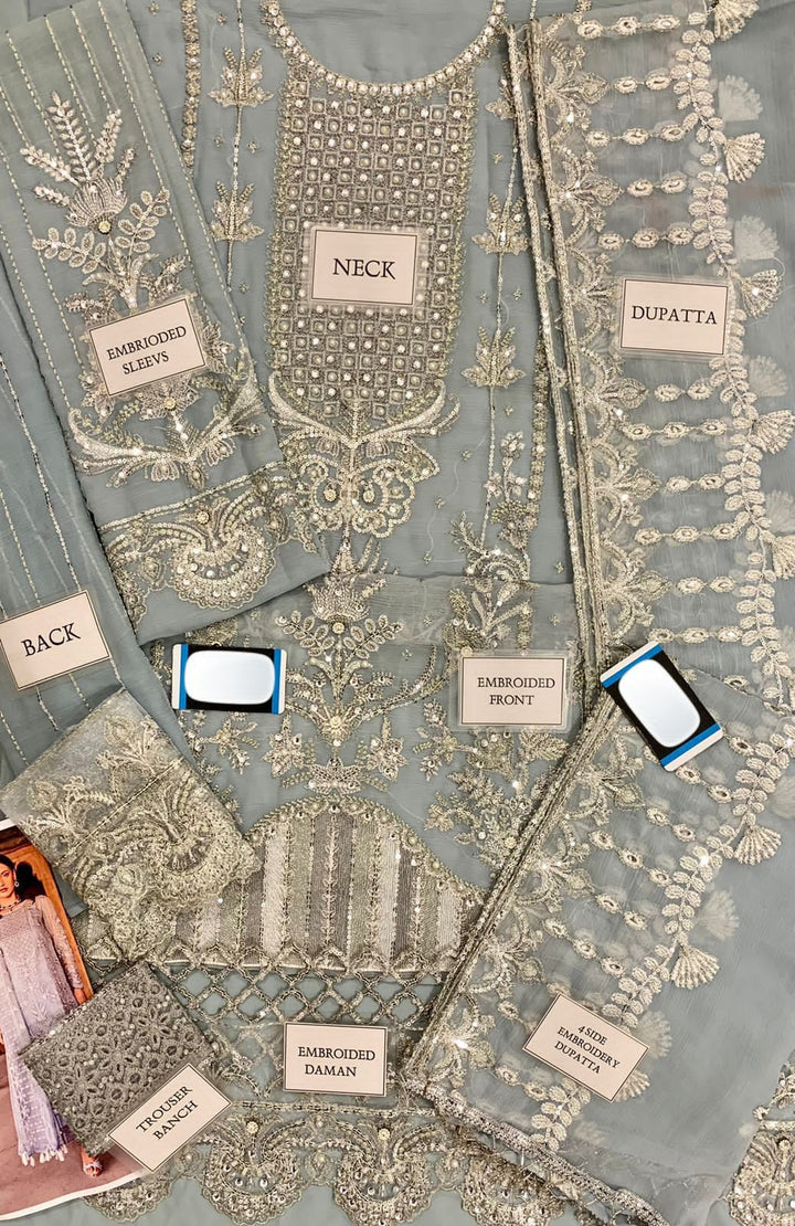 Mushq Chiffon Suit-Aarasta