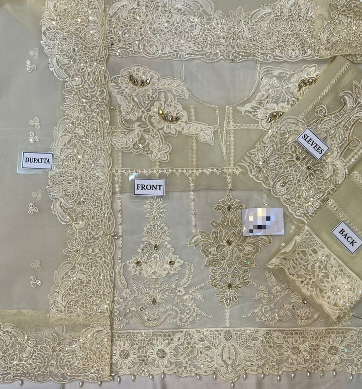 Mushq Organza Suit-Aarasta