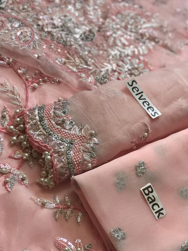 Mushq Organza Suit-Aarasta