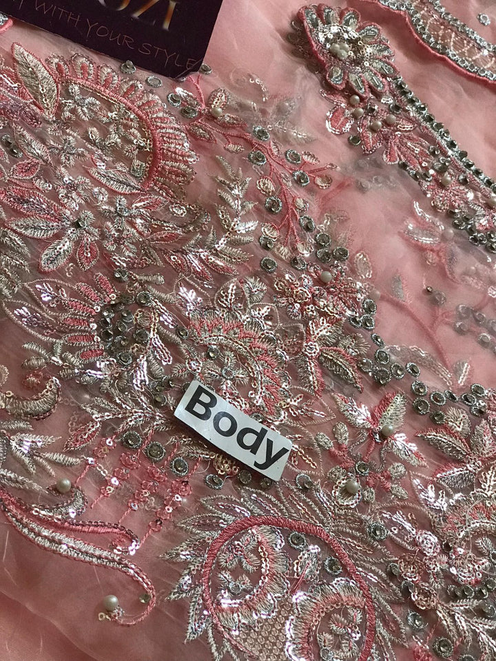 Mushq Organza Suit-Aarasta