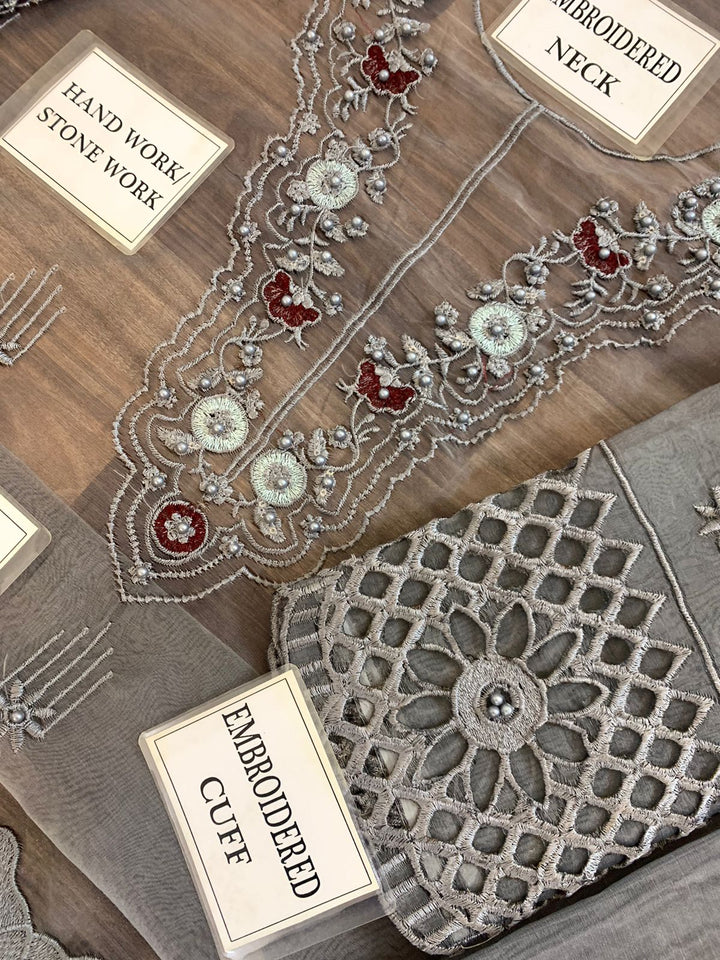 Mushq Organza Suit-Aarasta