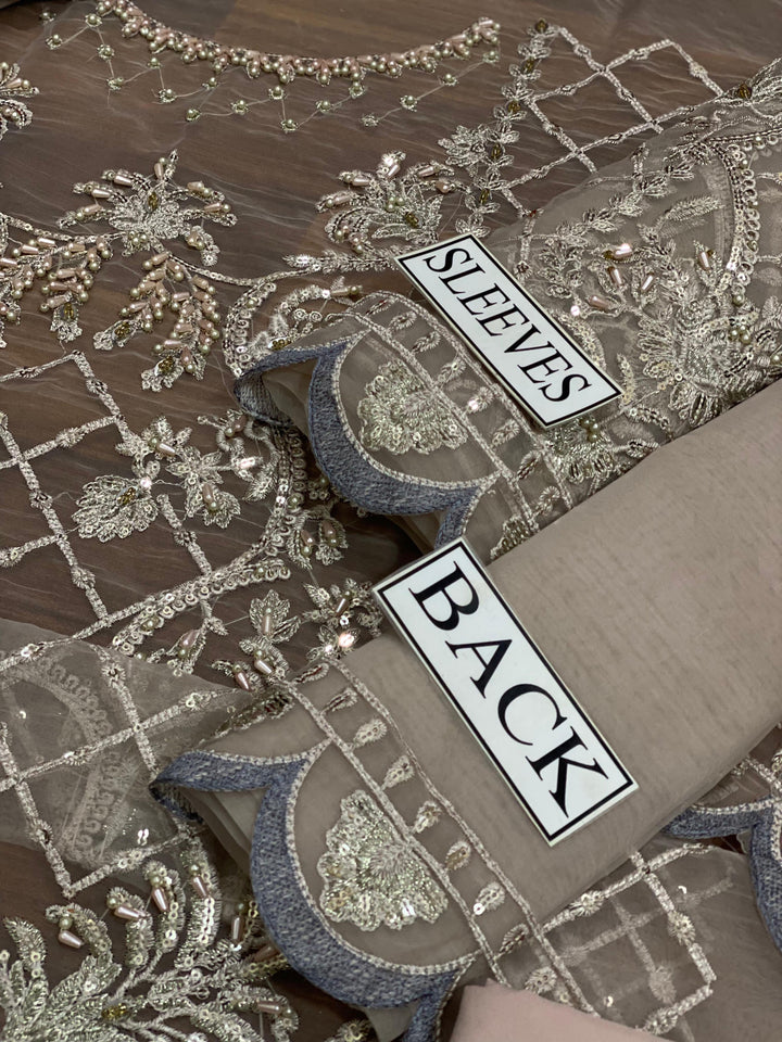 Mushq Organza Suit-Aarasta