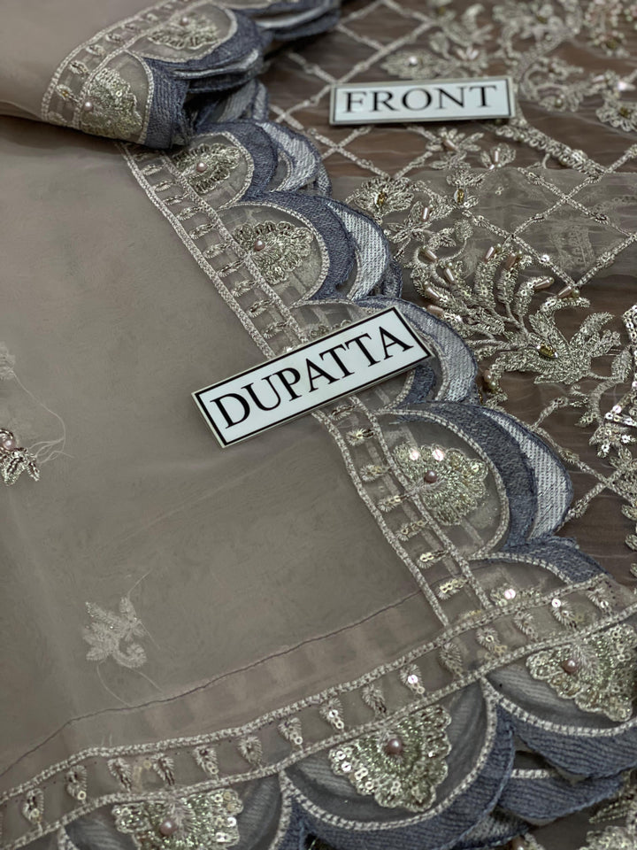 Mushq Organza Suit-Aarasta