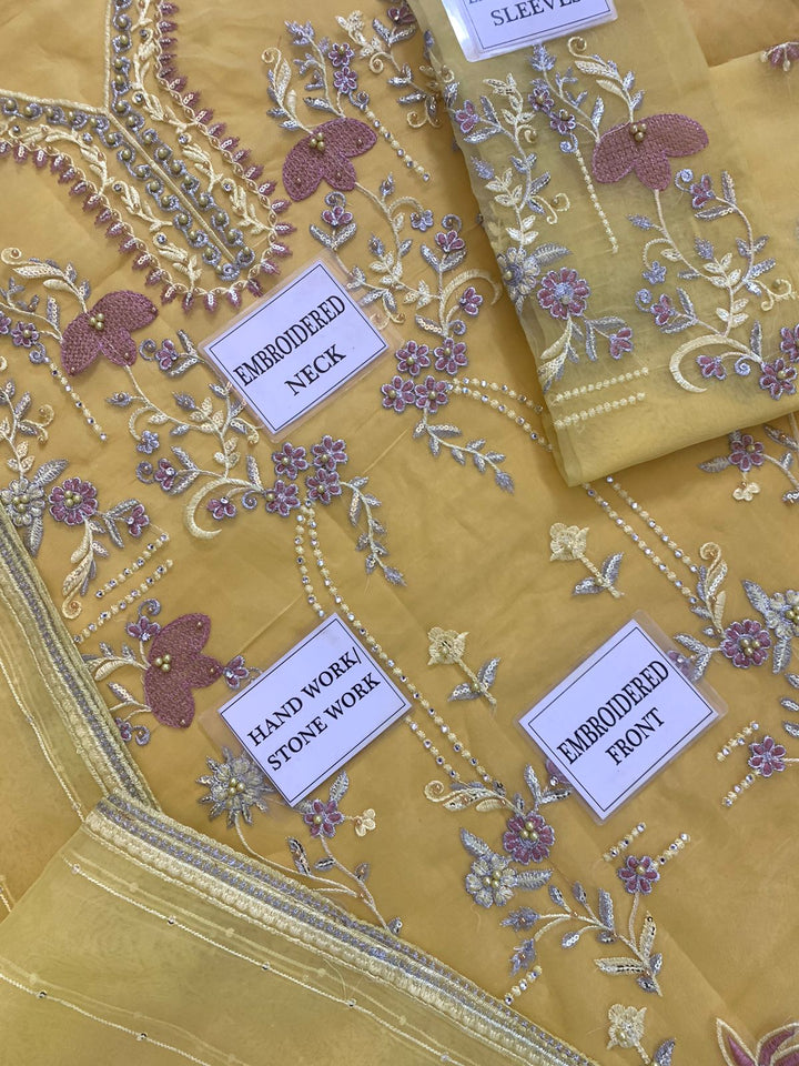 Mushq Organza Suit-Aarasta