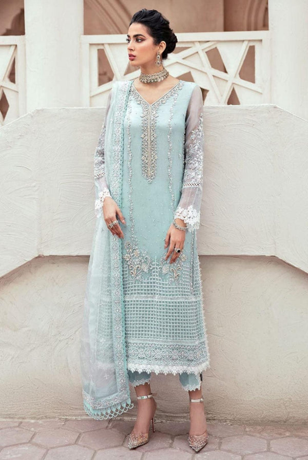Mushq Organza Suit-Ferozi-Organza-Aarasta