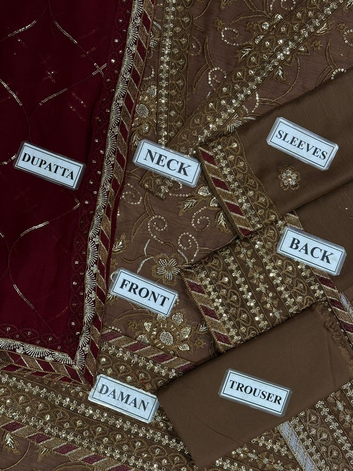 Noorma Kamal Chiffon Suit-Aarasta