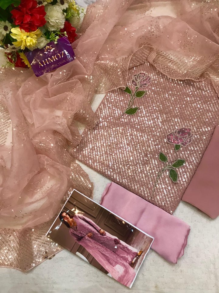 Nureh Chiffon Suit-Aarasta