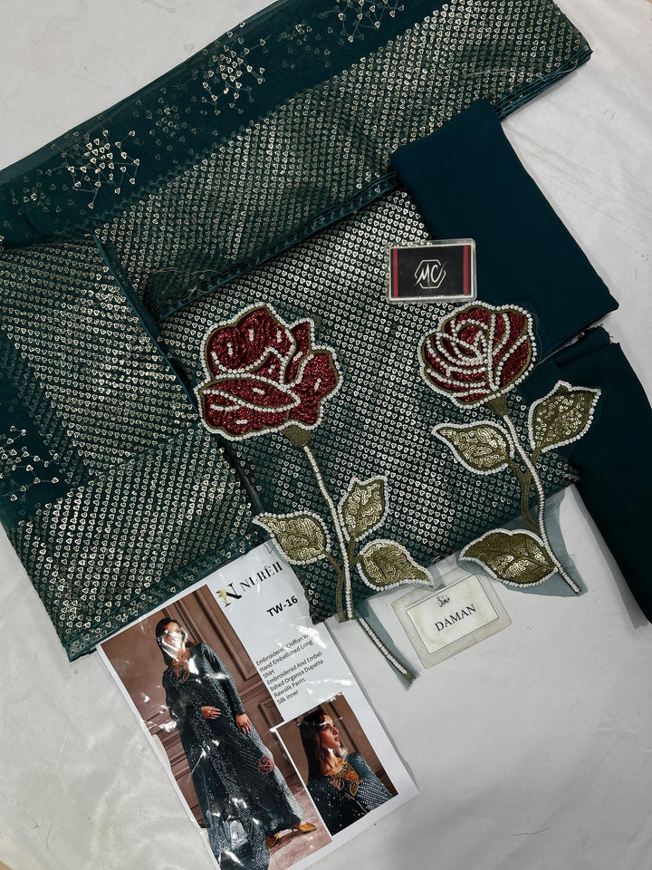 Nureh Chiffon Suit-Aarasta