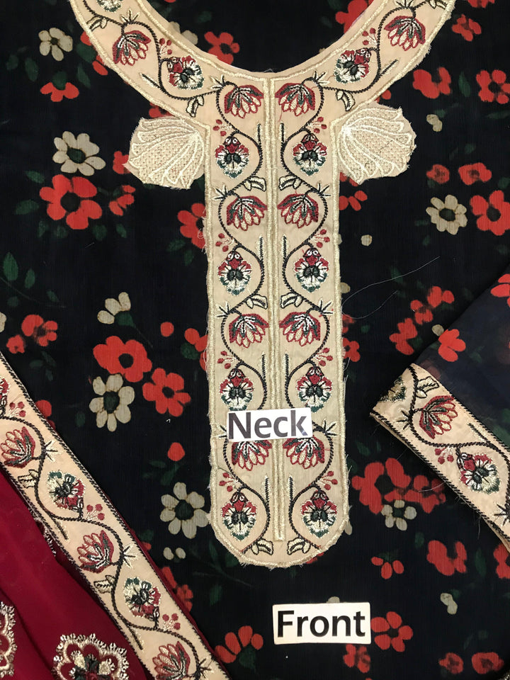 Nureh Chiffon Suit-Aarasta