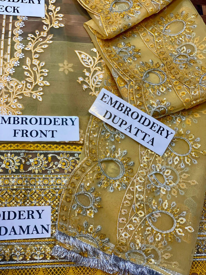 Nureh Organza Suit-Aarasta