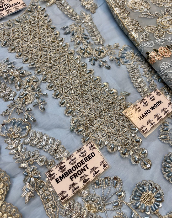 Nureh Organza Suit-Aarasta