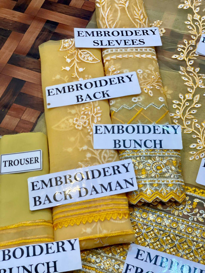 Nureh Organza Suit-Aarasta