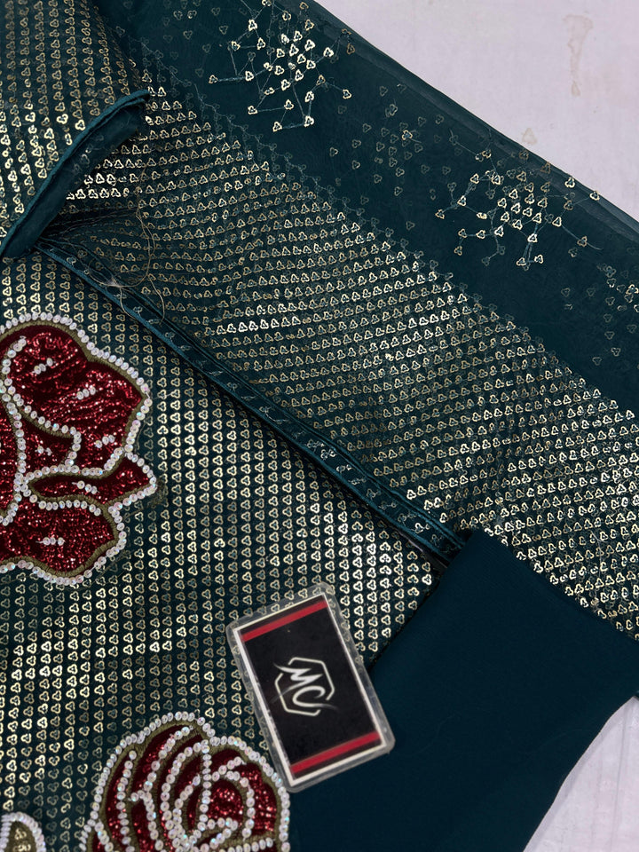 Nureh Chiffon Suit-Aarasta