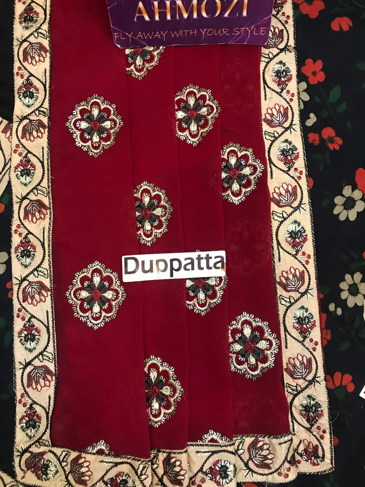 Nureh Chiffon Suit-Aarasta