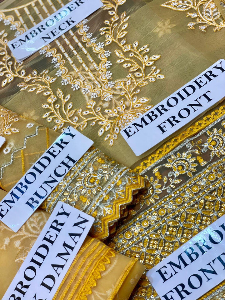 Nureh Organza Suit-Aarasta