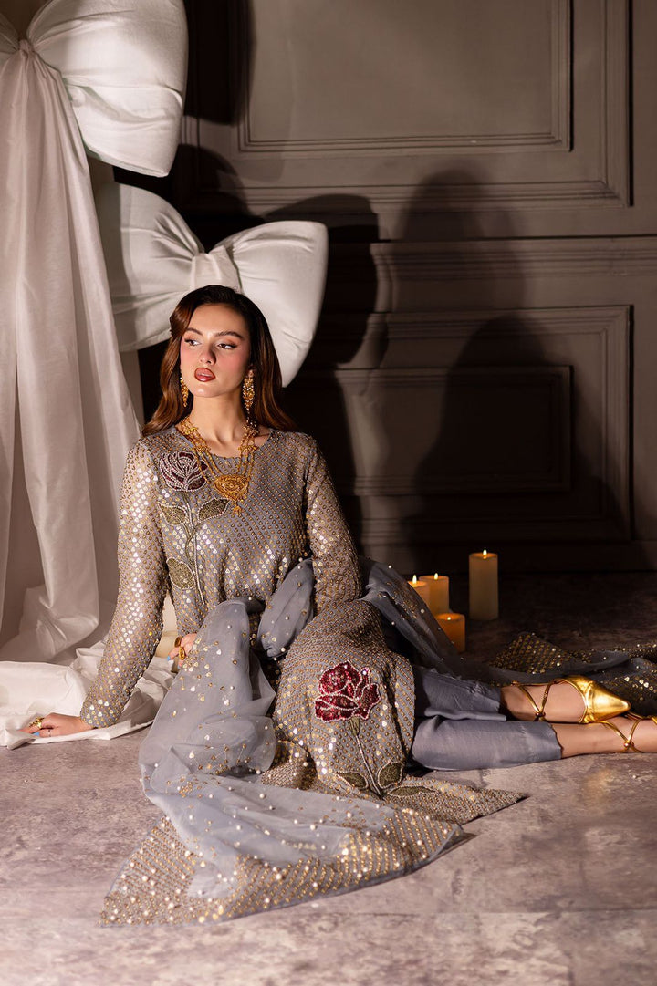 Nureh Chiffon Suit-Aarasta