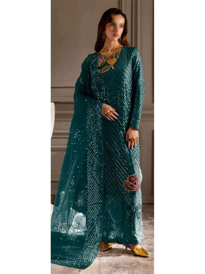 Nureh Chiffon Suit-Zinc-Chiffon-Aarasta