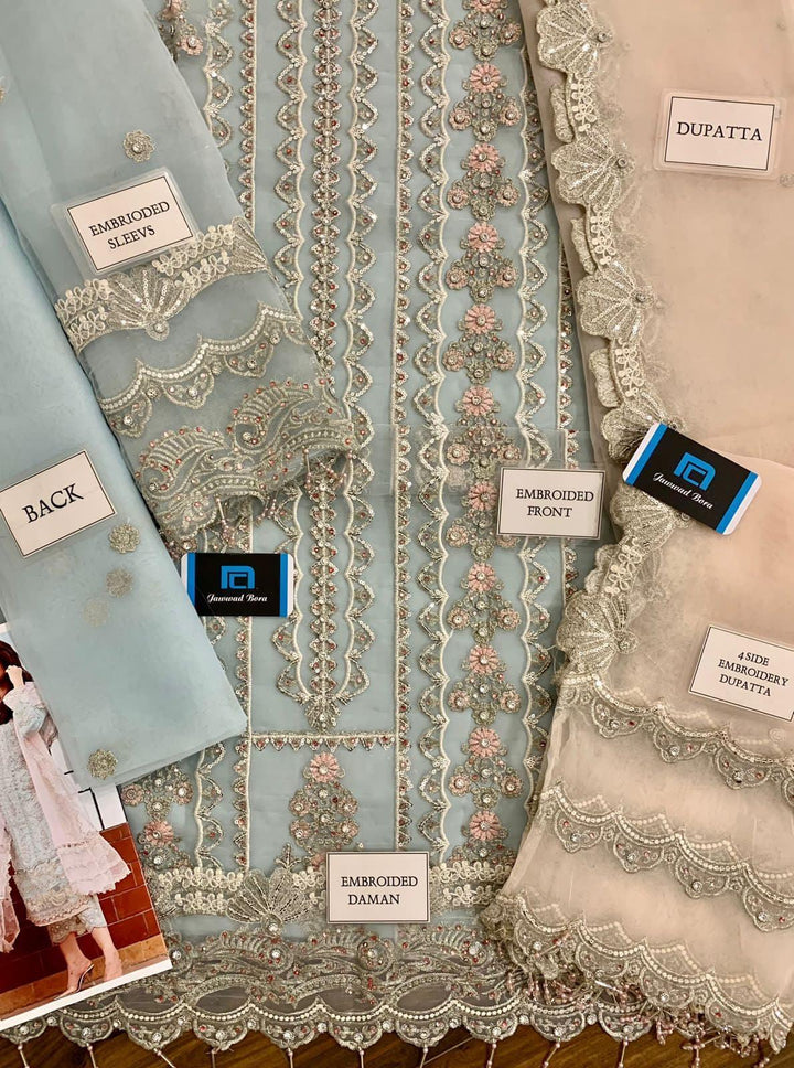 Threads Organza Suit-Aarasta