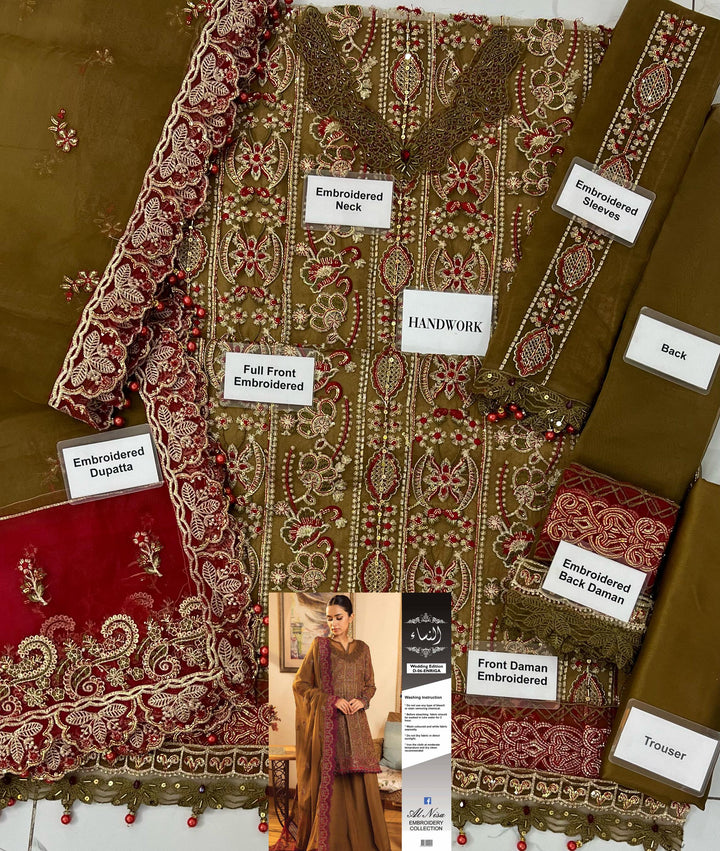 Xenia Organza Suit-Aarasta