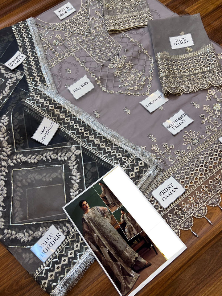 Zarin Organza Suit-Aarasta