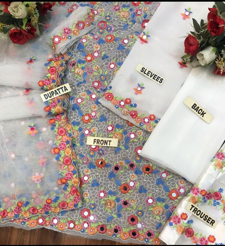 Sara Ali Chiffon Suit-Aarasta