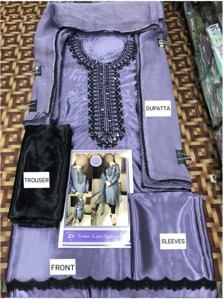 Maria Khan Silk Suit-Aarasta