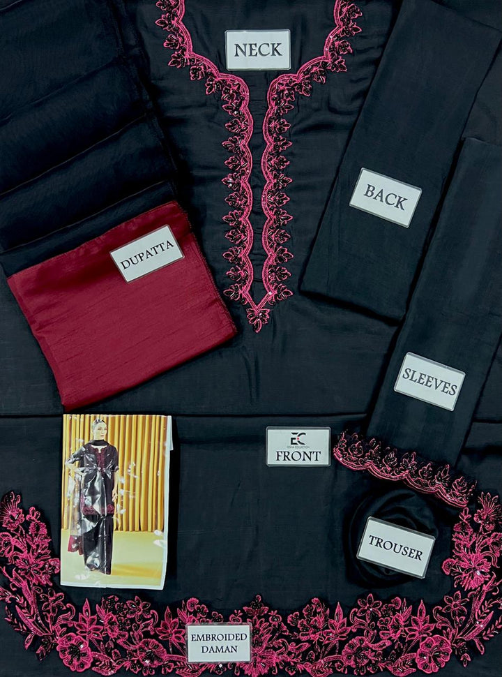 Ruby Silk Suit-Aarasta