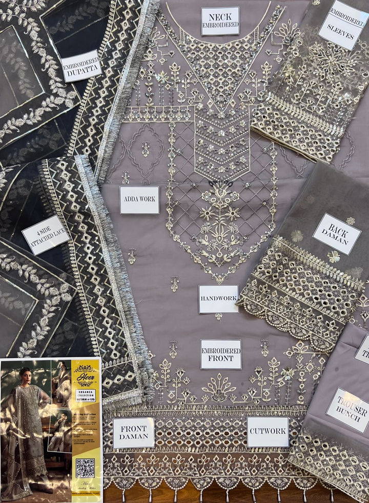 Zarin Organza Suit-Aarasta