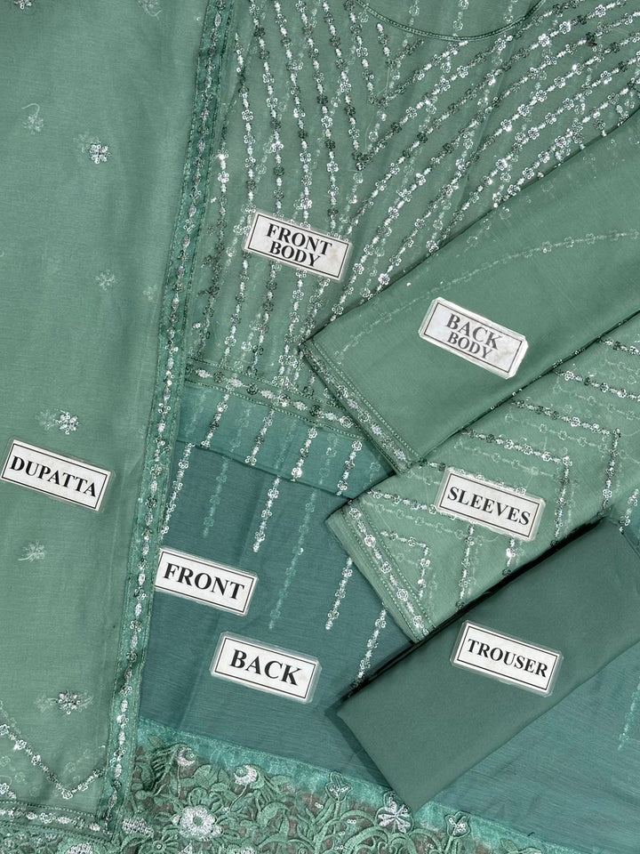 Fahad Hussain Chiffon Suit-Aarasta