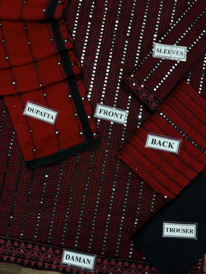 Nida Yasir Chiffon Suit-Aarasta