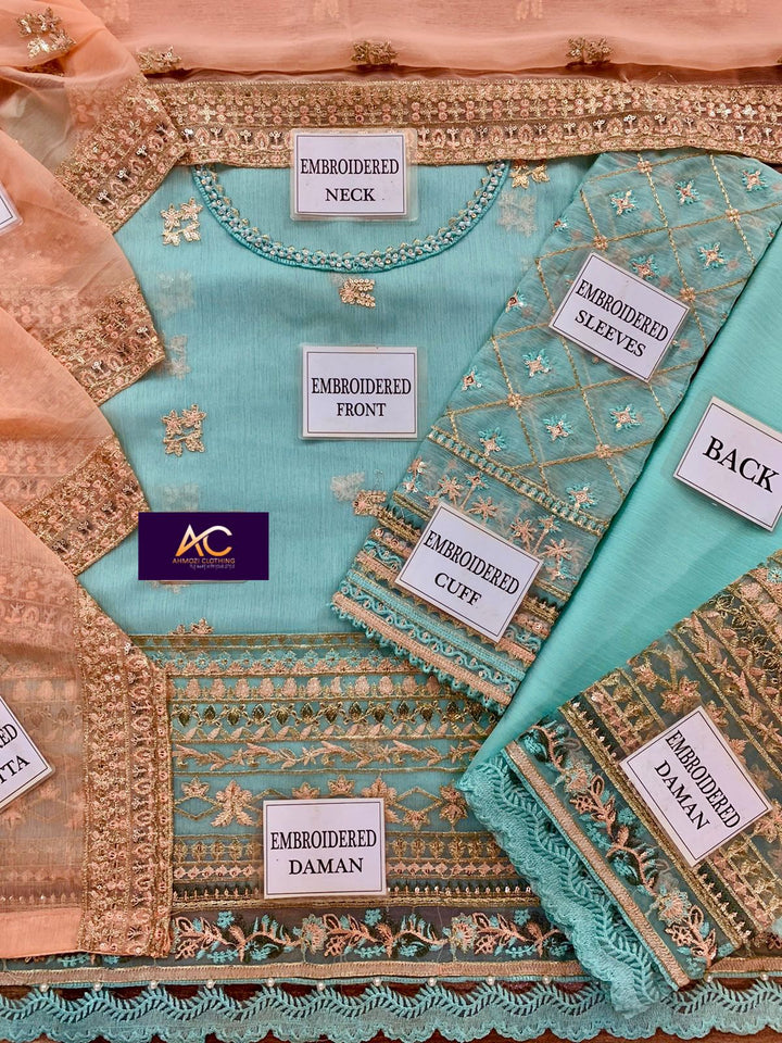 Xenia Chiffon Suit-Aarasta