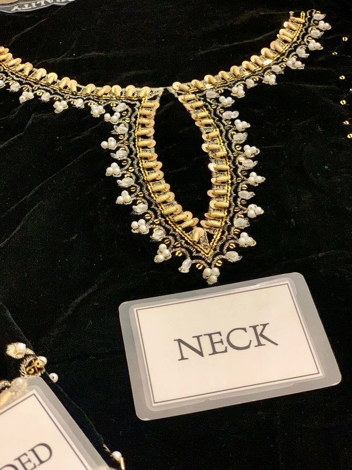 Khakha Velvet Suit-Aarasta