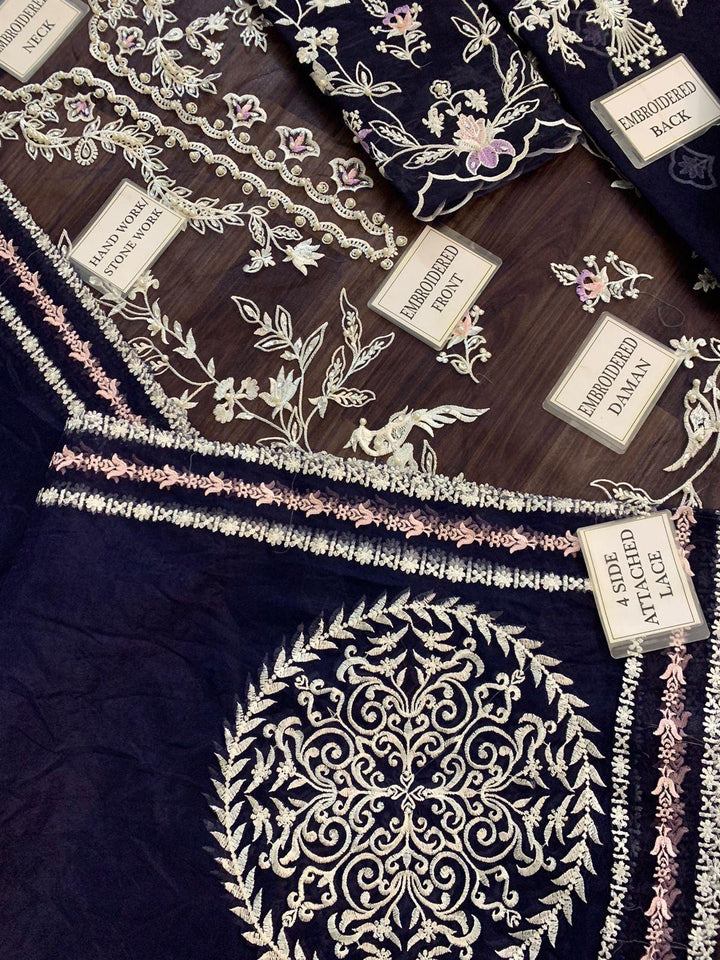 Zainab Fawad Organza Suit-Aarasta