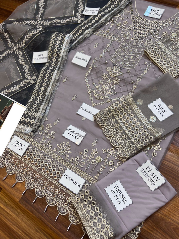 Zarin Organza Suit-Aarasta