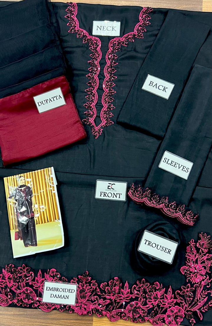 Ruby Silk Suit-Aarasta