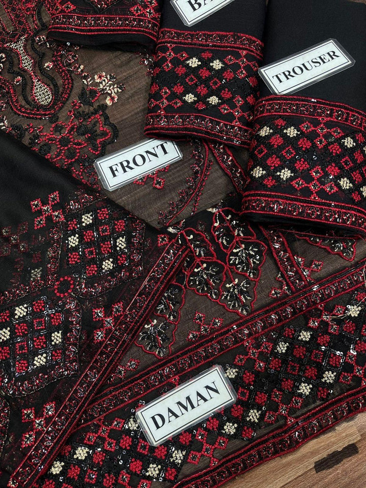 Noora Chiffon Suit-Aarasta