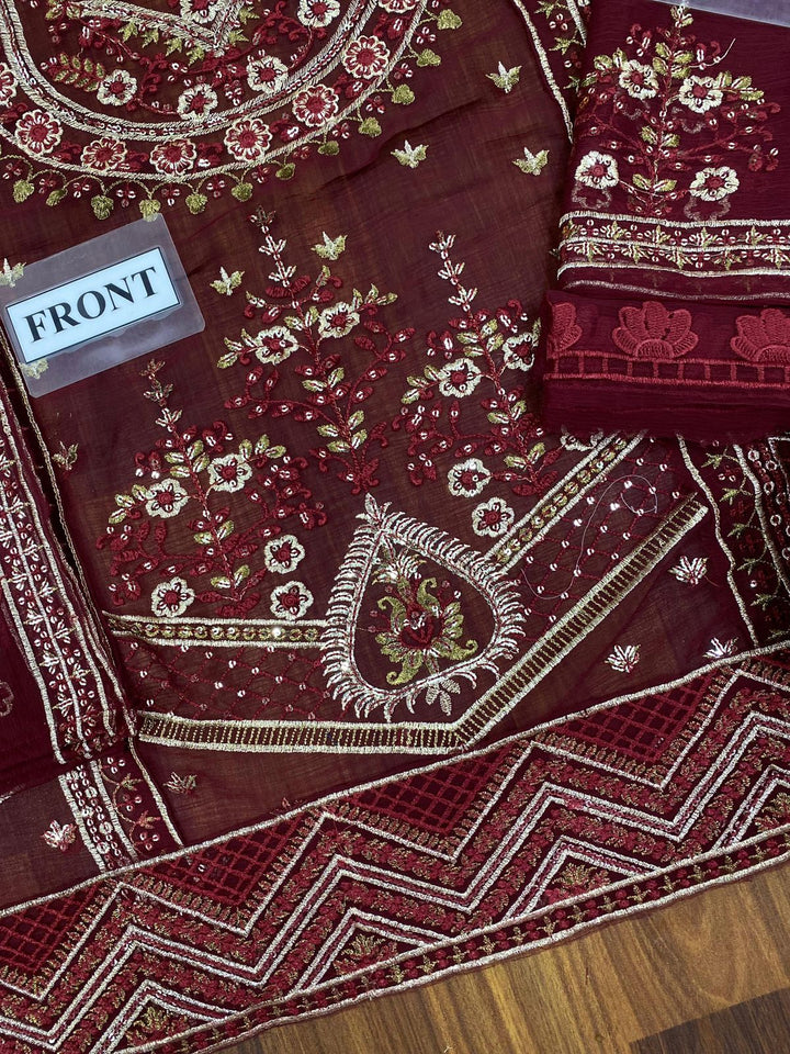 Noorma Kamal Chiffon Suit-Aarasta