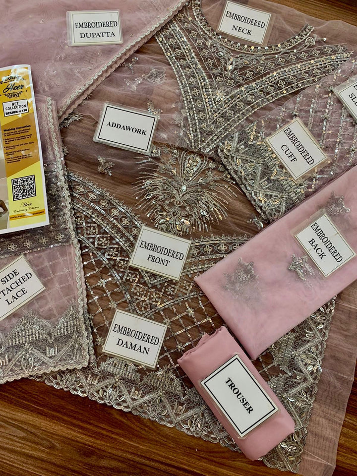 Laventara Organza Suit-Aarasta